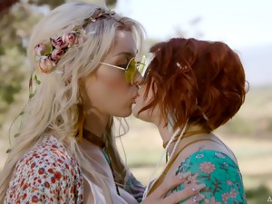 Lesbian Hippie Girls Are Making Love Like There's No Tomorrow