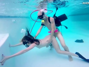 Kinky Gal With Oxygen Tanks Monica Fucks Underwater Mad