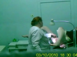 Video showing a medical exam of a gorgeous girl