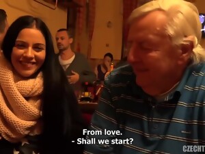 Brunette, Czech, Grandpa, Old And Young, Teen