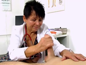 Czech, Doctor, Granny, Handjob