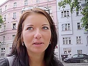 Czech Brunette Is Sucking A Random Guys Dick And Expecting To Ride It For A While