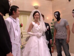 Gangbang, Japanerin, Hochzeit