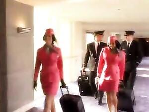 Flight Attendant Sucks Pilot In Hotel