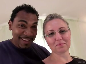 Czech Mature Gets Her First BBC - Interracial Hardcore With Cumshot