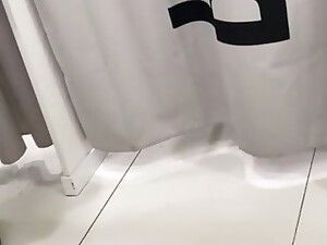 Real Spontaneous Public Fuck In Crowded Changing Room In MALL
