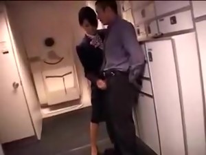 Japanese Stewardess Handjob Part 2