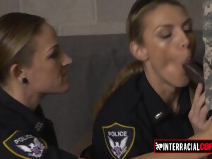 Young Girl Black Soldier Let The Officers Sucks His Big Male Pole