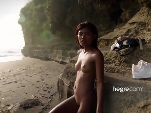 Exotic Skinny Teen Spends Her Time On Bali