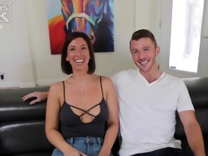 New Shredded Teen Chris Gets A Shot At Big Titty Lacey! - College