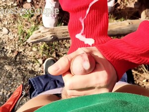 Handjob, Jerking, Outdoor, Public, Student