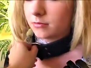 Blonde Slave In Latex Maid Outfit Gets Her Ass Fucked - Teenandmilfcams.com