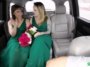 Bridesmaids Were On Their Way To The Wedding But Their Plans Changed When They Saw A Hot Taxi Driver