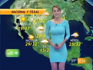 Hot Weather Lady In A Tight Dress