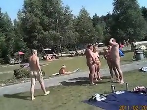 Nudist Weekend At The Lake With Lots Of Naked People