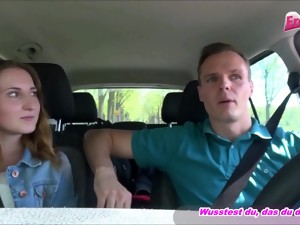 Outdoor Car Fuck Agent With German Blond Teen