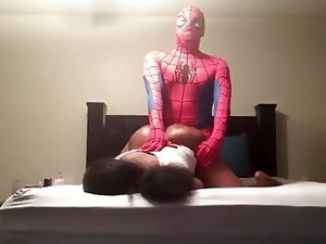 Black Spiderman Fucks Big-Booty Ebony Bitch In Sex-Tape
