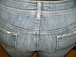 Huge Cumshot On Her Jeans