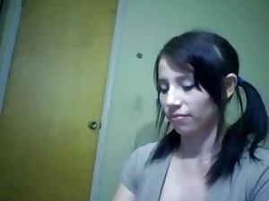 Brunette, Enceinte, Webcam