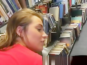 Perfectly Tight College Pussy Gets Porked In Public Library