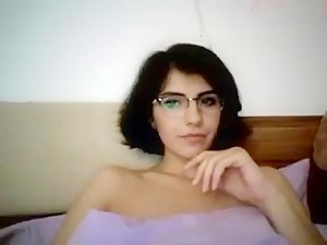 Cantik jelita, Rambut coklat, Gadis Rumania, Buah dada kecil, Seks sendiri, Webcam