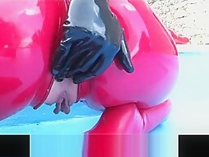 Latex Masturbation Dildo