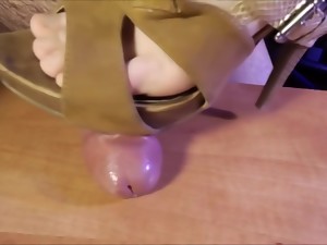 BDSM, Füße, Fetisch, Footjob, Mit der hand, Schuhe, Amateur